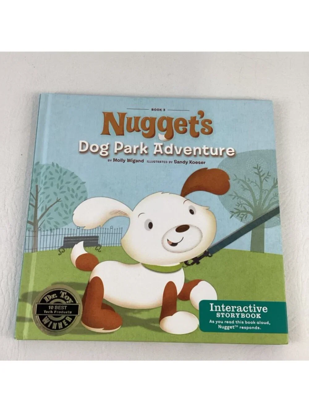 Hallmark Interactive Storybook Buddy Nugget Plush Toy w 3 Hardcover Book Bundle
